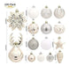 Kit Adornos De Navidad Mixtos Champagne Blanco Pack 100 1