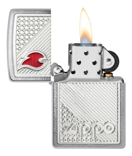 Encendedor Zippo Modelo 48126 Tiles Emblem Design Garantia 4