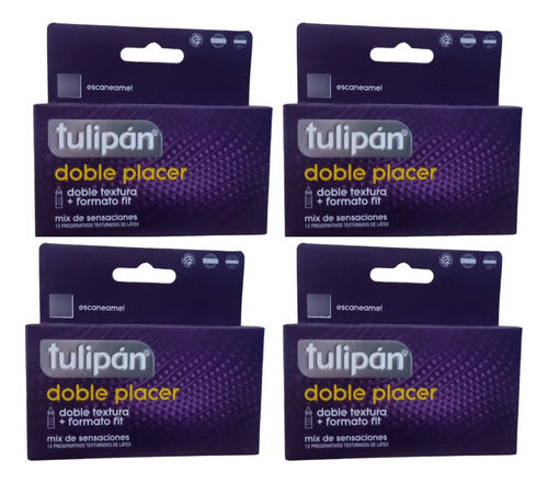 Tulipán Double Pleasure Condoms 4 Boxes X12 Varieties 0