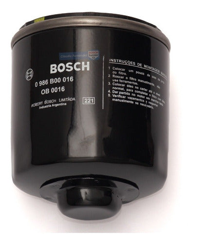 Kit 2 Bosch Filters for Vw Gol Trend 1.6 8v 2016-2019 1