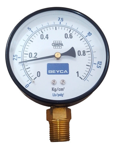 Beyca Manómetro 0-1 Kg/cm2 (100 Mm) Mm4-38 0