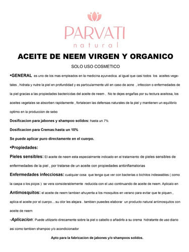 Organic Virgin Neem Oil 30ml 1