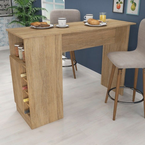 Barra Mesa Desayunador Cocina Rustic Isla Multiuso Mueble 1