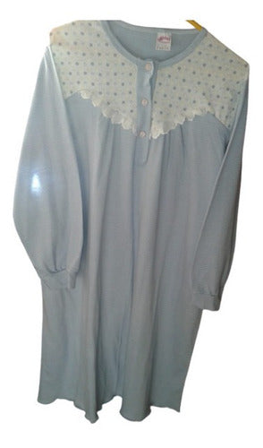 Women's Winter Nightgown Cotton+Polyester with Canesu Size 54 0