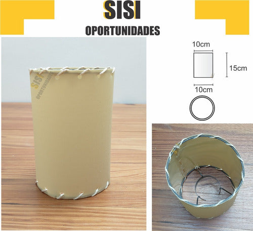 SiSi 2 Cylindrical Shades 10cm Home Lamp Fabric Design 1