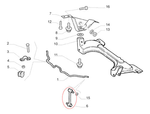 Bieleta Barra Estabilizadora  Fiat Mobi Way 1