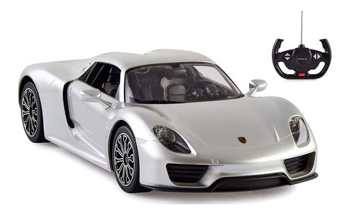 Rastar Porsche 918 Spyder Gray Silver Remote Control Car 0