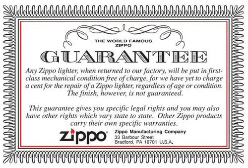 Zippo Genuine Lighter Model 29866 2019 Line Warranty 12cts 4