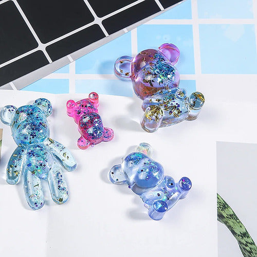 Darumashop Mini Bear Silicone Mold 2.5cm for Resin 2