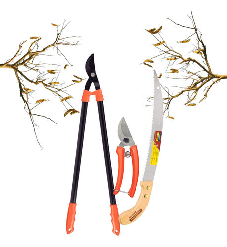 Tramontina Gardening Kit Combo Scissors X2 + 12" Pruning Saw 0