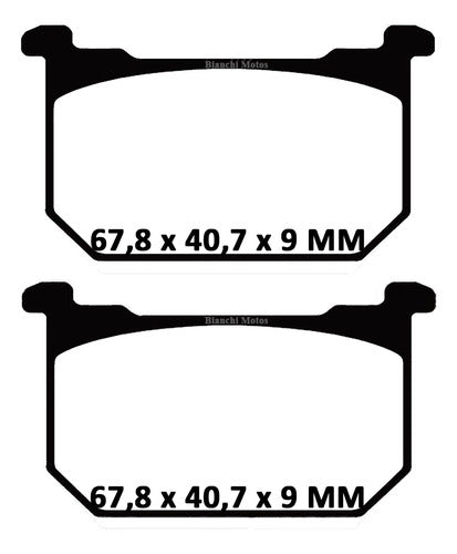 Pastilla Freno Kawasaki Fa 68 Suzuki Bianchi Motos 0