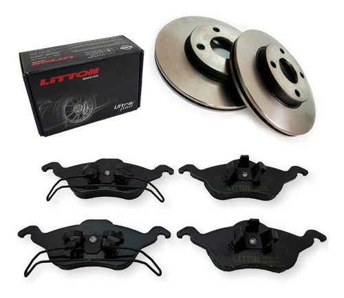 Ford Focus 1998-2008 1.8 2.0 16V Dela Disc and Pad Kit 0