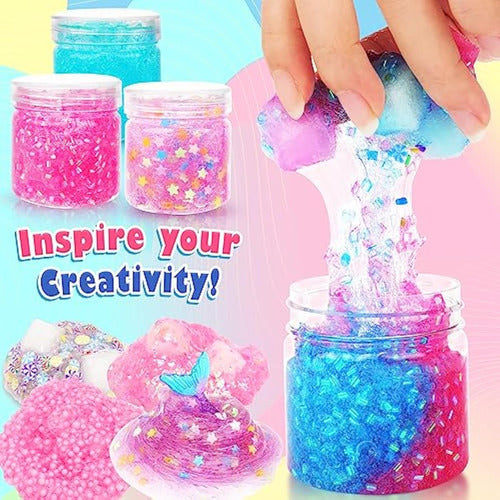 Klt Kit De Slime Transparente Para Niñas: Kits De 1