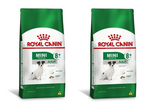 Ração Royal Canin Mini 8+ Adult 1kg Cães Adultos Kit 2 Uni 0