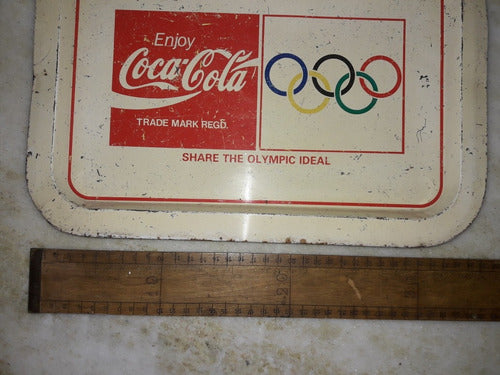 Antigua Bandeja Coca Cola,juegos Olimpicos,35cmx 24cm 1