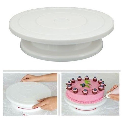 Generic Rotating Cake Base Plate with Stand 32 Cm 1