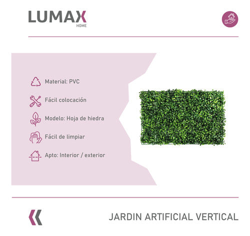 Pack X50 Jardin Vertical Artificial Muro Pared Panel 1