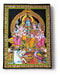 Mundo Hindú Hindu Tapestry with Image of Ganesh, Saraswati, and Lakshmi 2