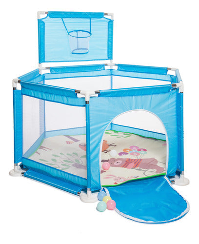 Love Hexa Playpen with Balls and Hoop 3