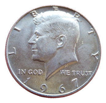 Moneda Usa. Half Dollar. Kennedy 1967. Plata 800. 0