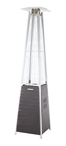 Fire Sense Pyramid Flame Heater - Brushed Bronze 0