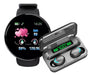 Combo Smartwatch Band D18 + Wireless Earbuds F9-5 0