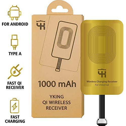 Type A Qi Wireless Charging Adapter for Samsung Galaxy/LG - Micro USB Type A 1