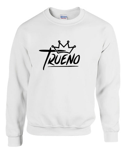 CD Trueno White Sweatshirt - Friza/Artist/Trap/Music for Adults 0