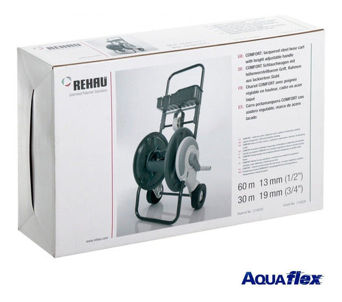 Rehau Hose Reel Cart + 1/2 X 15 Meters Aquaflex Hose Set 3