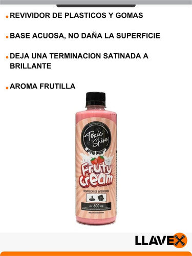 Toxic Shine Frutty Cream Acondicionador Plasticos Toxic Shine 600ml 1