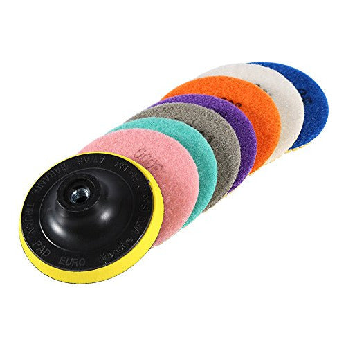 Walfront Diamond Dry and Wet Polishing Pads - 4 Inch 0