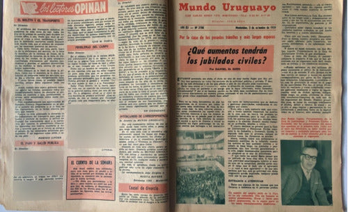 Mundo Uruguayo N° 2106 Fútbol Y Su Debilitamiento  1959 1