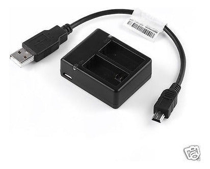 6 Pack Batería Ahdbt-401 + Cargador Doble Para Gopro Hero4 N 6