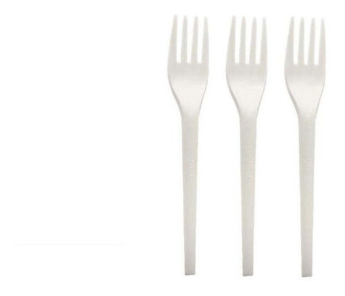 Kovalplas Disposable White Forks X 100 Units 0