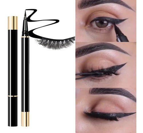 2-in-1 Magnetic Magical Eyeliner for All Types of Eyelashes 0