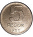 Moneda De 5 Pesos Del Año 1985 0