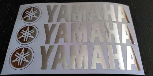 Yamaha Silver Vinyl Decal Sticker for Motorcycle Car Truck Tuning 1
