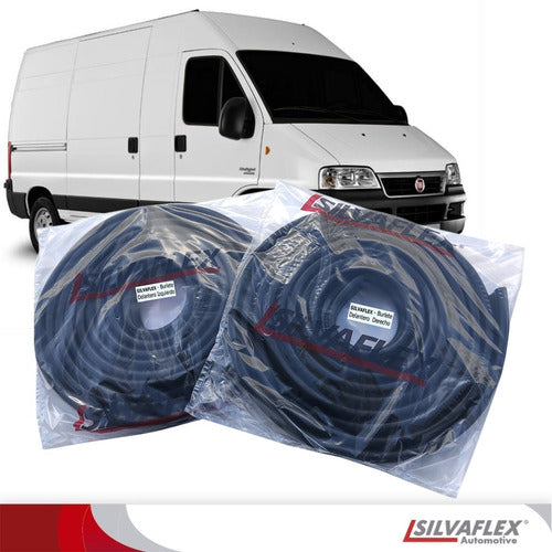 SILVAFLEX® High-Quality Door and Trunk Seals Set for Boxer Ducato with Raised Roof - Burletes Porton Lateral + Trasero Boxer Ducato T/Elevado