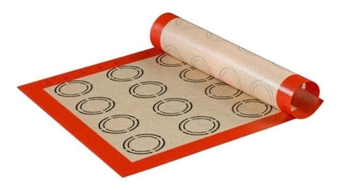 Silicone Mat for 20 Entretelada Macarons Non-stick 0