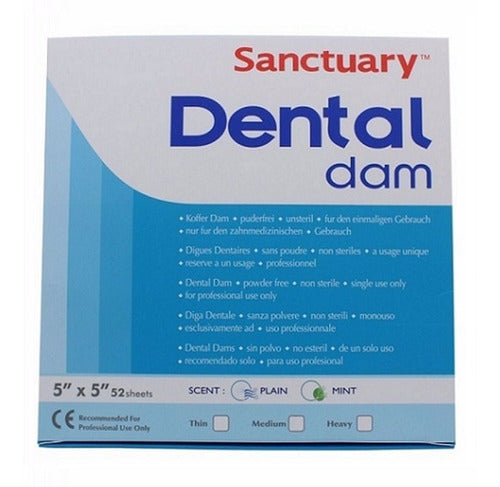 Sanctuary Dental Dam 5x5 Pack X52 0