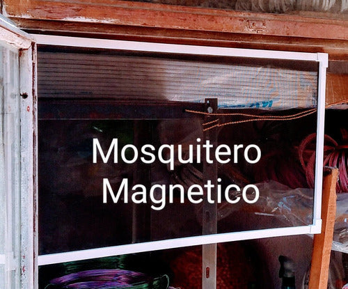Magnetic Mosquito Net, PVC Fabric 1.2x2m + 20x2mm 5m Magnet Kit 7