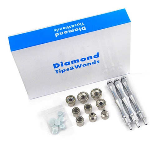 Diamond Puntas De Diamante Dermoabrasion Kit 9 Puntas + 3 Mangos 4