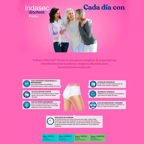 Pañales Indasec Pant Super Talle L 10 Unidades 3