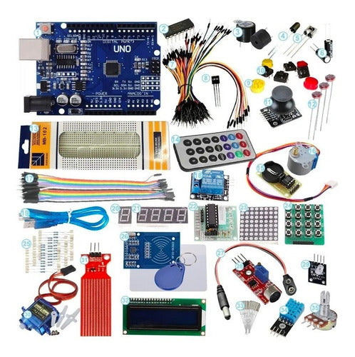 Univex Kit Robotica Uno R3 Principiantes Calidad Set Uino Completo 1