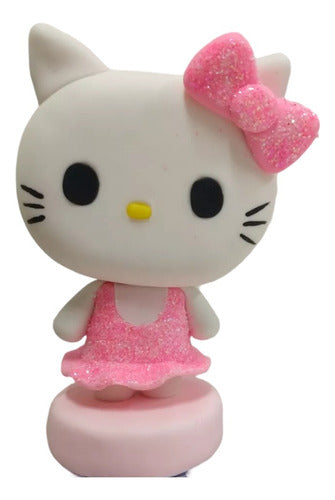 Hello Kitty Ballerina Cake Topper - Porcelain Cold Clay Decoration 1