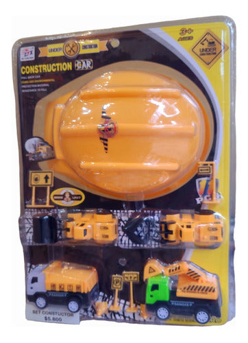 Set Constructor Juguete Vehículos + Casco +otros Accesorios 0