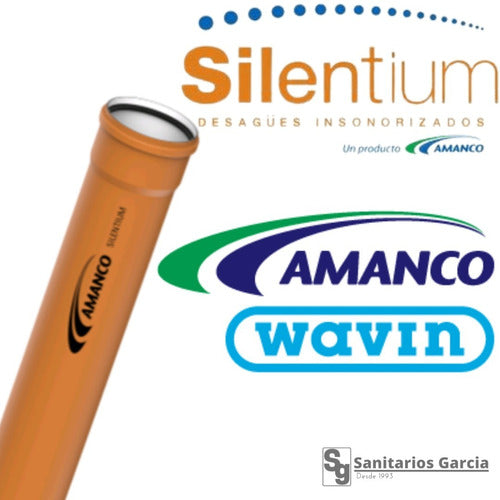 Caño Desague 40mm X 4 M Silentium Amanco (no Awaduct) 1