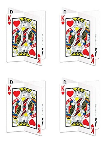 Beistle 4 Piezas 3-d Playing Card Centerpieces, 12 , , Multi 0