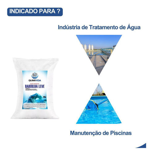 Kit Barrilha Leve 4kg Elevador De Ph Piscina - Quimivida 4