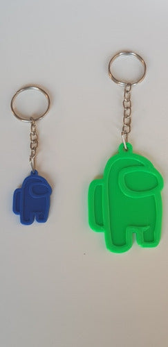 4 Custom Name Keychains Plastic 3D Gift Souvenir Set 8
